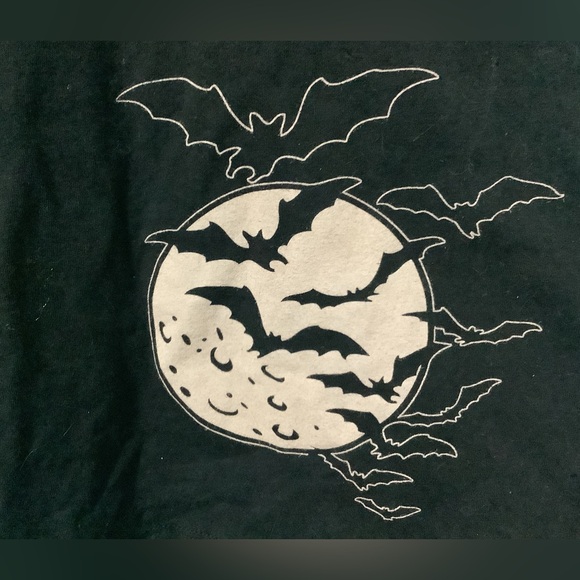 Kreepsville 666 batwing top with hood. - Picture 5 of 6